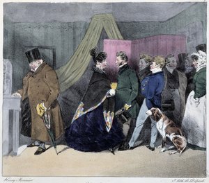 Indiscrétion - dans « Esquisses parisiennes » par Henri Monnier, éd. Delpech, Paris - Henri Bonaventure Monnier