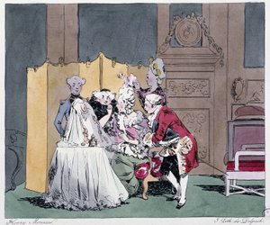 La toilette (scène de coiffure) au 18ème siècle - dans "Jadis et aujourd