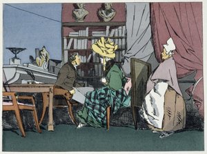 M. le chef de division donnant une audience - dans « Mœurs administratives » par Henri Monnier - Henri Bonaventure Monnier