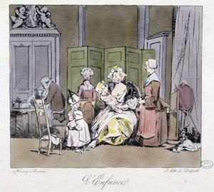 Nourrice, domestiques, bébé et enfant dans l
