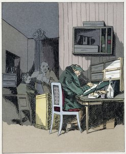 Employé de bureau - dans « Mœurs administratives » par Henri Monnier