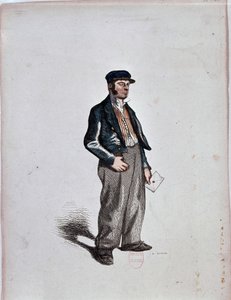 Le Commissionnaire (Facteur) par Henri Monnier, vers 1850 - Henri Bonaventure Monnier