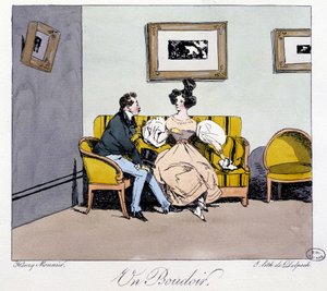 Un boudoir - Henri Bonaventure Monnier