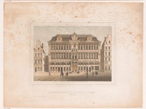 Vue de la Maison Grand Place à Bruxelles - Henri Borremans (attributed to)