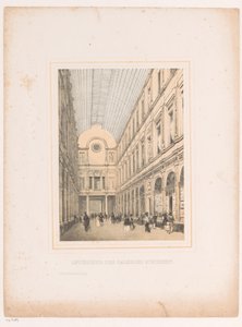 Intérieur des galeries royales Saint-Hubert à Bruxelles - Henri Borremans (attributed to)