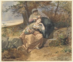 Deux femmes - Henri Charles Antoine Baron