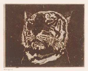 Tigre - Henri Charles Guérard (signed by artist)