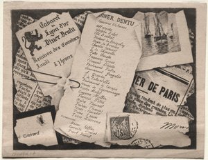 Invitation à dîner, vers 1882