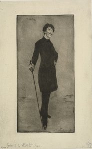 Portrait de Whistler - Henri Charles Guérard