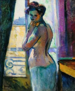 Devant la fenêtre, rue Boursault - Henri Charles Manguin