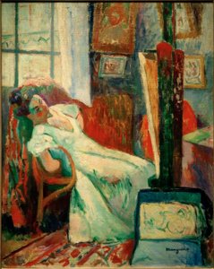 Le Repos du modèle (Jeanne) - Henri Charles Manguin