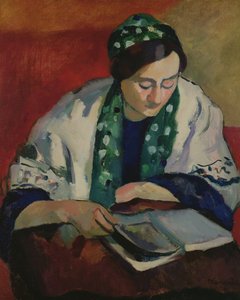 La Lectrice au bonnet vert