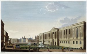 Colonnade du Louvre, vers 1820 - dans Vues de Paris par Courvoisier