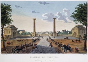 La barrière de Vincennes - dans "Vues de Paris" - Henri Courvoisier Voisin