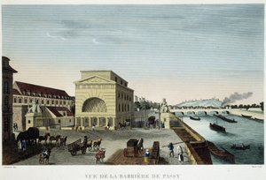 Barrière de Passy - dans "Vue de Paris en 1810 : les Barrières de Paris" par Courvoisier - Henri Courvoisier Voisin