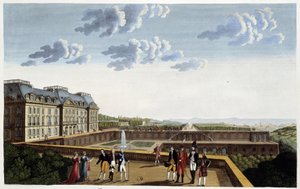 Château de Meudon, vers 1820 - dans Vues de Paris par Courvoisier - Henri Courvoisier Voisin