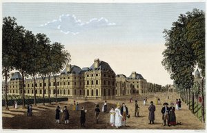 Jardin et Palais du Luxembourg vus de la terrasse du petit Luxembourg