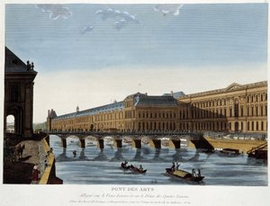 Le Pont des Arts et le vieux Louvre - dans Paris par Courvoisier - Henri Courvoisier Voisin