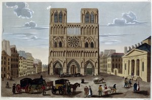 Le parvis de Notre Dame - Henri Courvoisier Voisin
