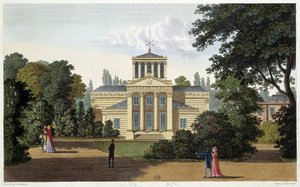 Pavillon du jardin de Monceau. Gravure par Courvoisier - Henri Courvoisier Voisin