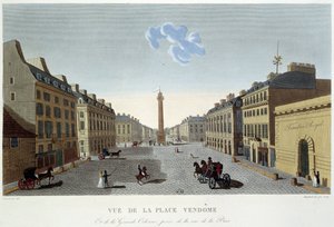 Place Vendôme, vue de la Rue de la Paix - Paris par Courvoisier - Henri Courvoisier Voisin
