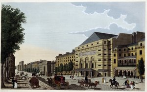 Théâtre de la Porte Saint Martin. Gravure par Courvoisier - Henri Courvoisier Voisin
