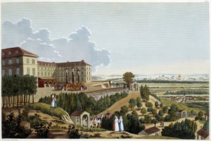 Vue du Calvaire, pendant les fêtes de la Sainte Croix, à Suresnes - Henri Courvoisier Voisin