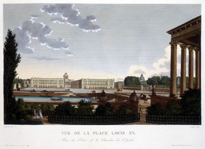 Vue de la Place Louis XV - Paris par Courvoisier - Henri Courvoisier Voisin