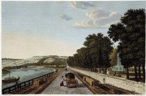 Vue de la terrasse du Parc St Cloud - dans "Vues de Paris" par Courvoisier - Henri Courvoisier Voisin