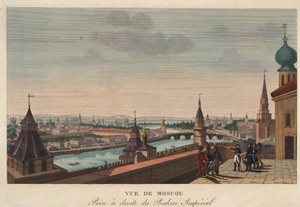 Vue de Moscou depuis le balcon du palais impérial, Russie - Henri Courvoisier Voisin