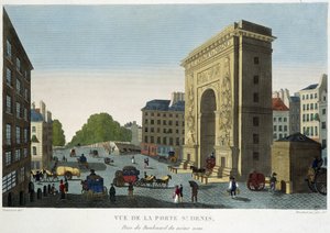 Vue de la Porte de Saint-Denis - dans « Vues de Paris » par Courvoisier - Henri Courvoisier Voisin