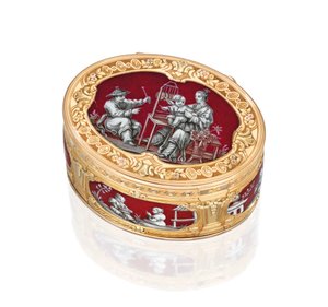 Boîte à tabac variée Louis XV, 1761/62