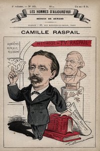 Caricature de Camille Raspail 1827-1893 politicien anglais de 