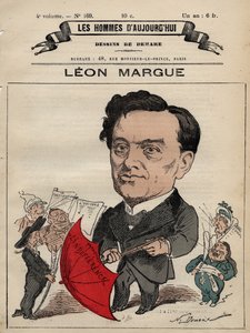 Caricature de Guillaume Léon Margue 1828-1888 - de 