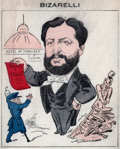 Louis Bizarelli, homme politique français - caricature par Henri Demare dans « Les Hommes d