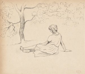 Étude pour "Les Blanchisseuses en Provence", c.1885-89 - Henri Edmond Cross