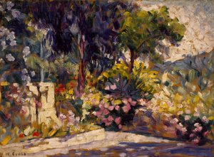 La terrasse fleurie - Henri Edmond Cross