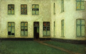 Coin de Beguinage - Henri Eugene Augustin Le Sidaner