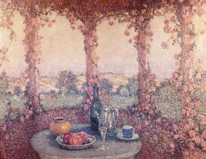 La Table sous la Tonnelle - Henri Eugene Augustin Le Sidaner