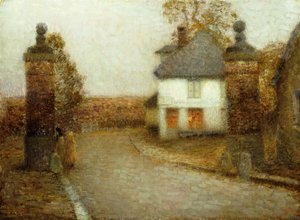 Les Piliers, Gerberoy - Henri Eugene Augustin Le Sidaner