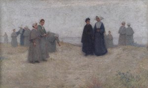 La promenade des orphelins, 1888 - Henri Eugene Augustin Le Sidaner