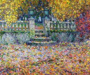 La terrasse en automne, Gerberoy