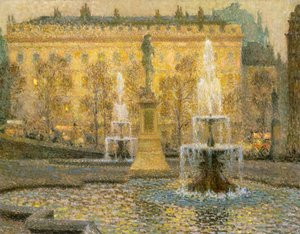 Trafalgar Square, Londres - Henri Eugene Augustin Le Sidaner
