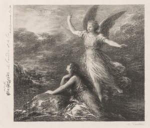 Début du Paradis et la Péri (Deuxième planche) - Henri Fantin-Latour