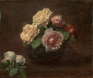 Roses dans un bol