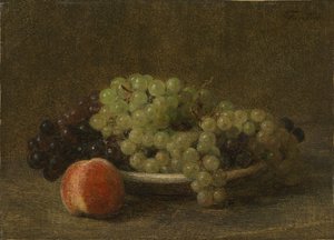 Nature morte aux raisins et à une pêche - Henri Fantin-Latour