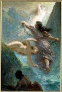 Les filles du Rhin. Pastel par Henri Fantin-Latour - Ignace Henri Jean Fantin Latour