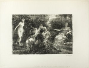 Femmes se baignant, troisième grande planche