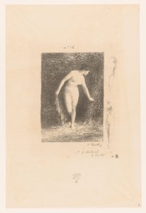Diane se déshabillant pour se baigner Diane Gedichten van André Chénier Illustrations pour les Poésies d