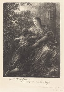 Duo de "Les Troyens" (6e planche) - Ignace Henri Jean Fantin Latour